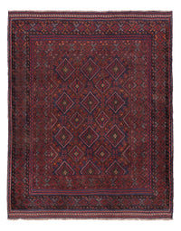 Alfombra Kelim - Oriental - 195 x 159 cm - rojo oscuro