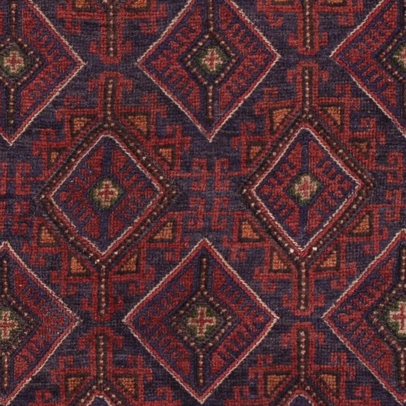 Alfombra Kelim - Oriental - 195 x 159 cm - rojo oscuro