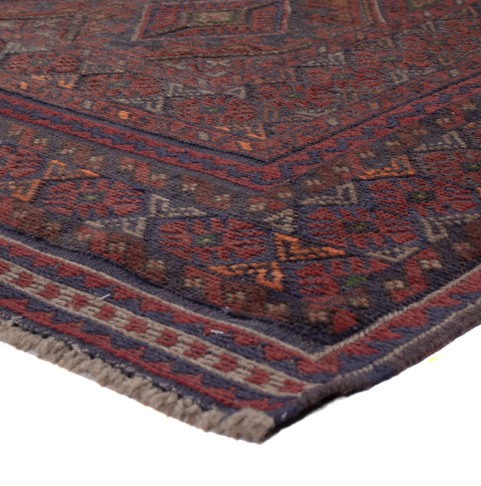 Alfombra Kelim - Oriental - 195 x 159 cm - rojo oscuro