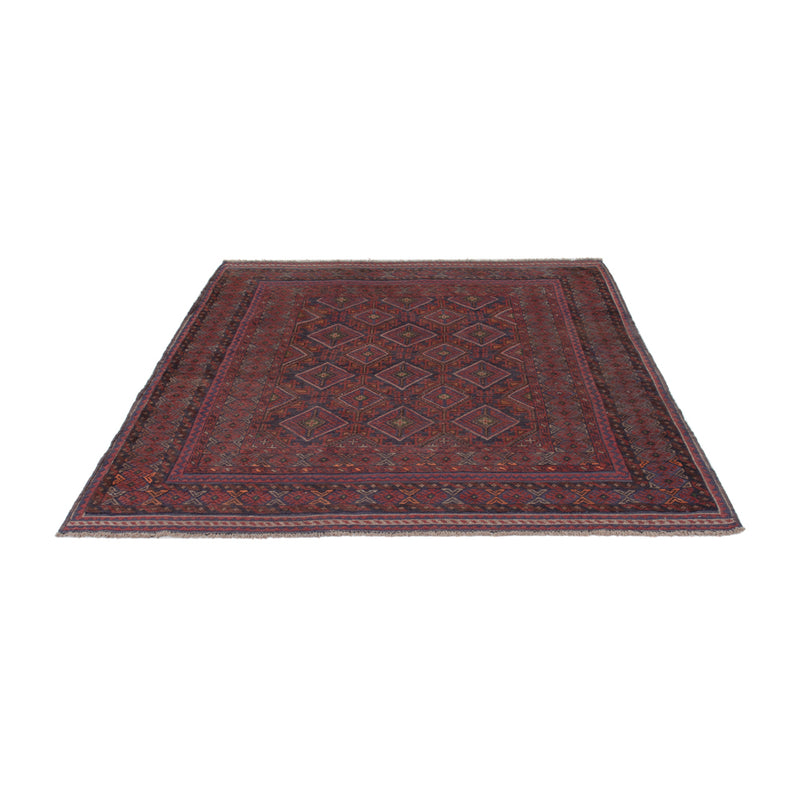 Alfombra Kelim - Oriental - 195 x 159 cm - rojo oscuro