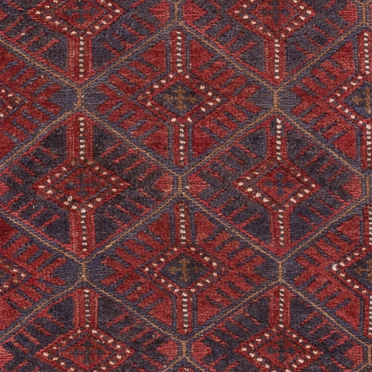 Kelim Teppich - Oriental - 175 x 141 cm - dunkelrot