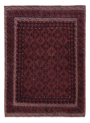 Alfombra Kelim - Oriental - 184 x 137 cm - rojo oscuro