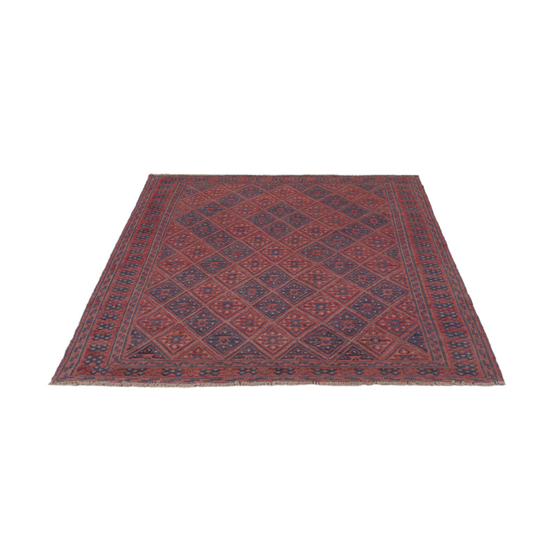 Alfombra Kelim - Oriental - 194 x 159 cm - rojo oscuro