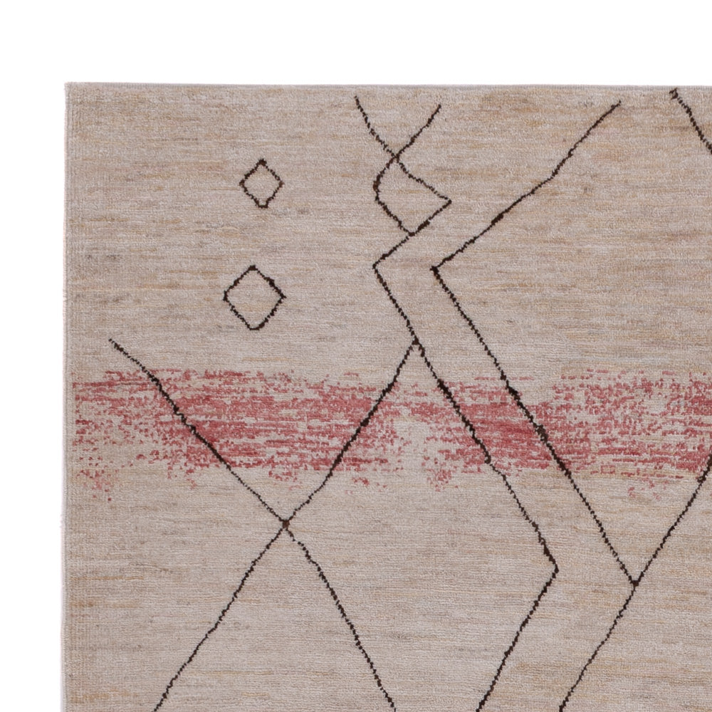 Berber Teppich - 211 x 165 cm - hellgrau