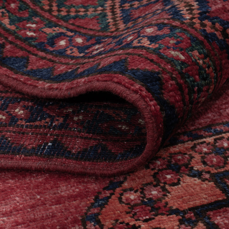 Alfombra afgana - 202 x 155 cm - rojo