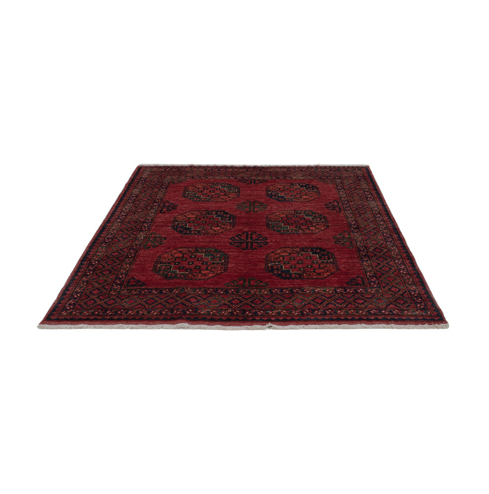 Alfombra afgana - 202 x 155 cm - rojo