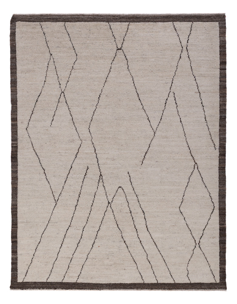 Alfombra bereber - 200 x 161 cm - gris