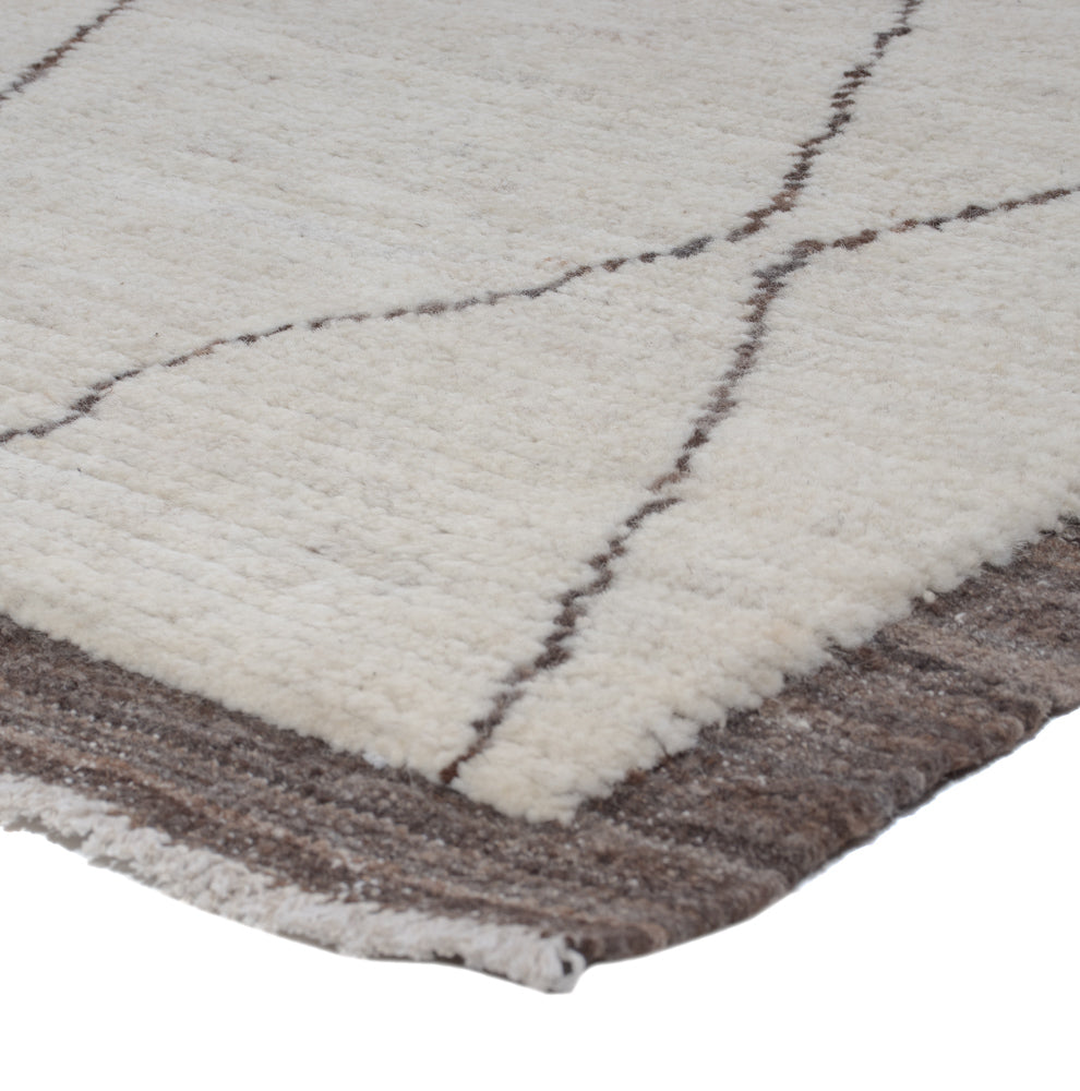 Alfombra bereber - 200 x 161 cm - gris