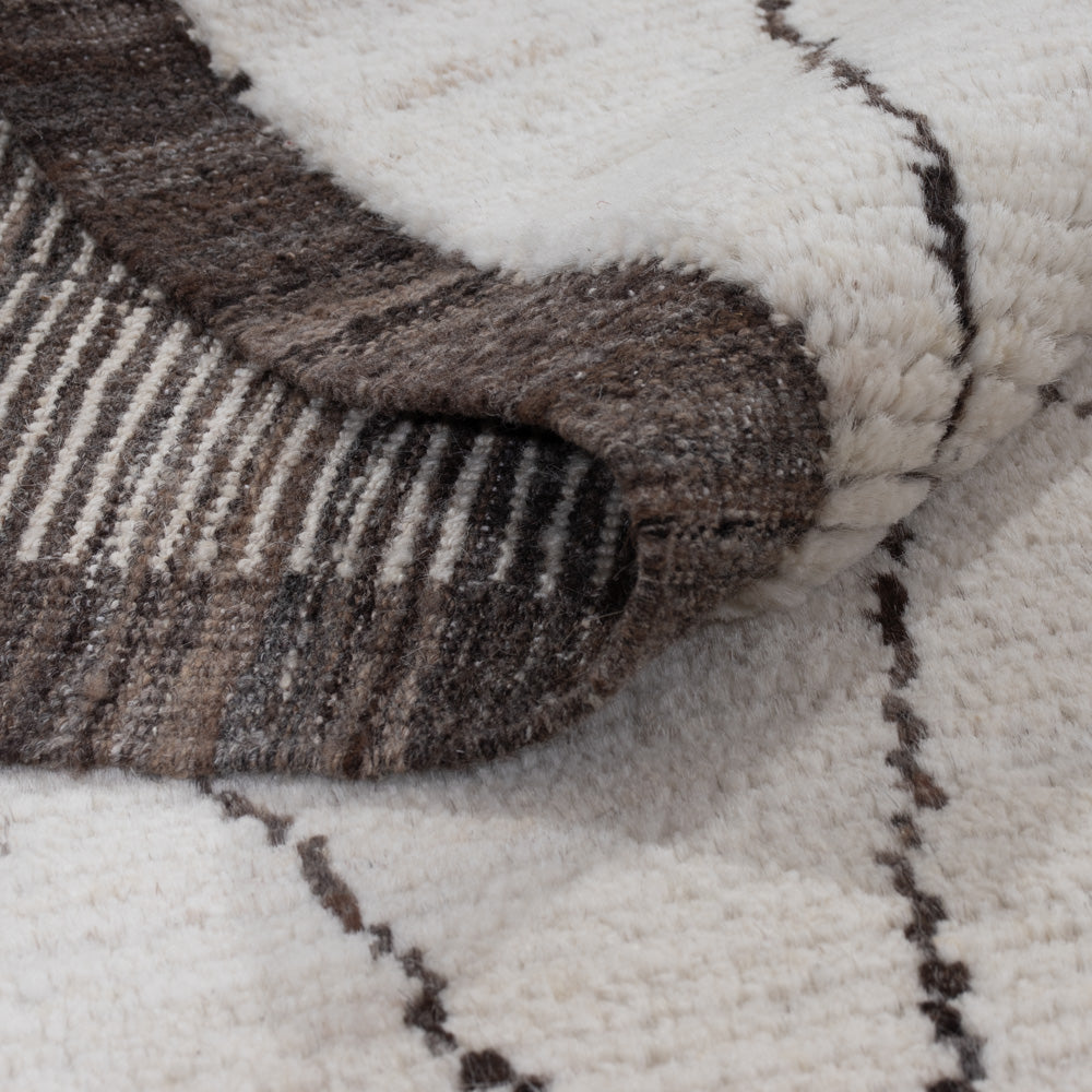 Alfombra bereber - 200 x 161 cm - gris