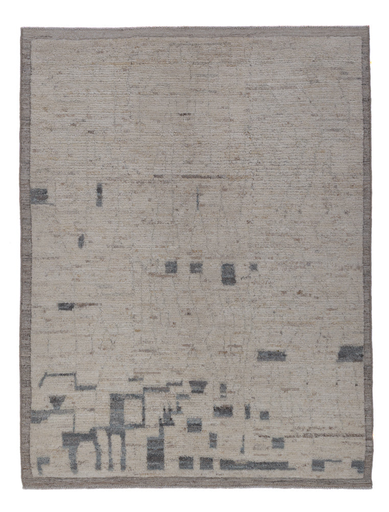 Alfombra bereber - 192 x 150 cm - gris