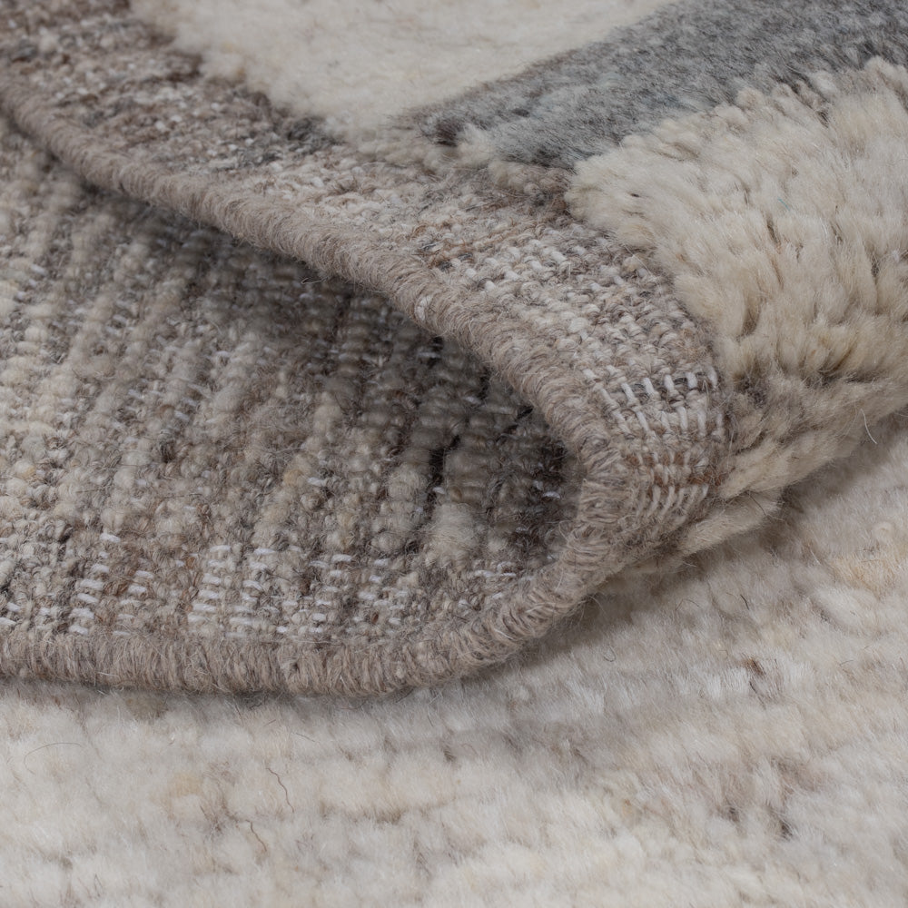 Alfombra bereber - 192 x 150 cm - gris