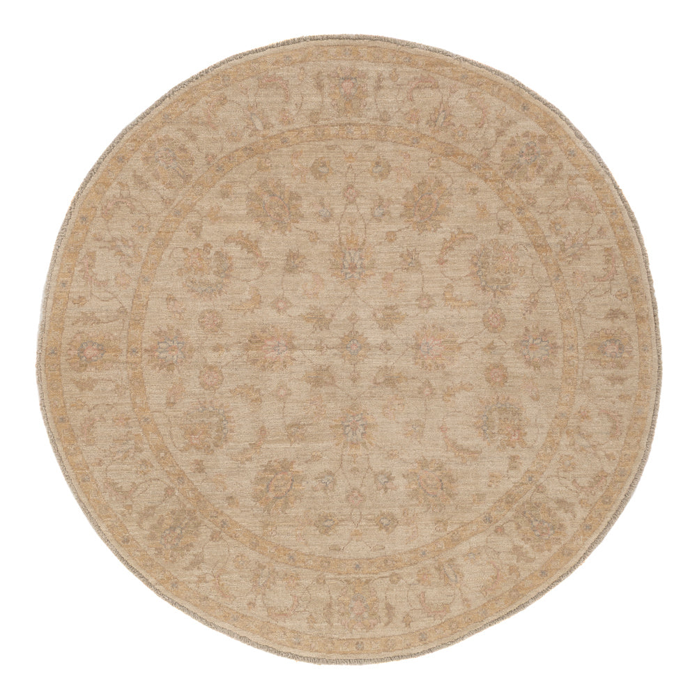 Ziegler Teppich rund  - 149 x 149 cm - hellbeige