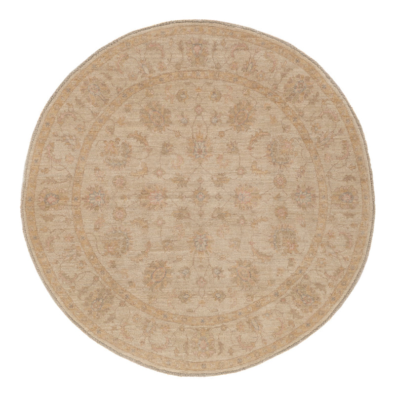 Ziegler Teppich rund  - 149 x 149 cm - hellbeige