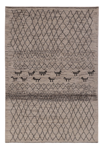 Alfombra bereber 201x296cm - Alfombra de lana