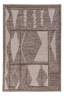 Alfombra bereber - 302 x 200 cm - gris oscuro