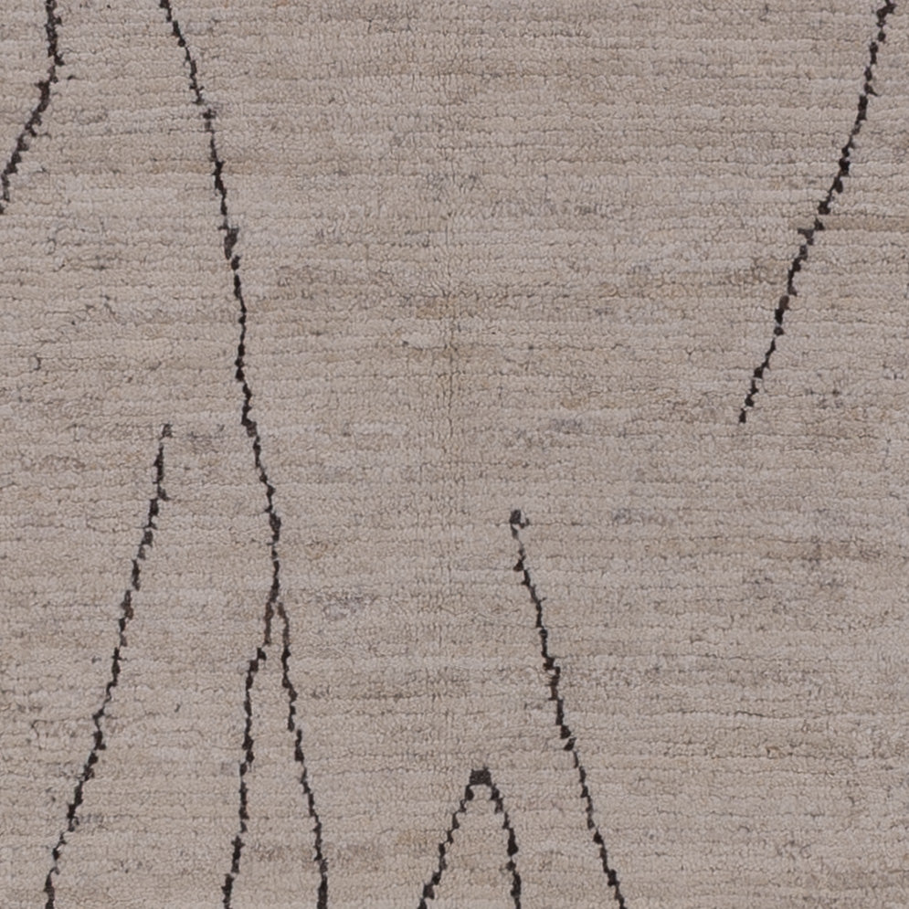 Alfombra bereber - 293 x 202 cm - gris claro