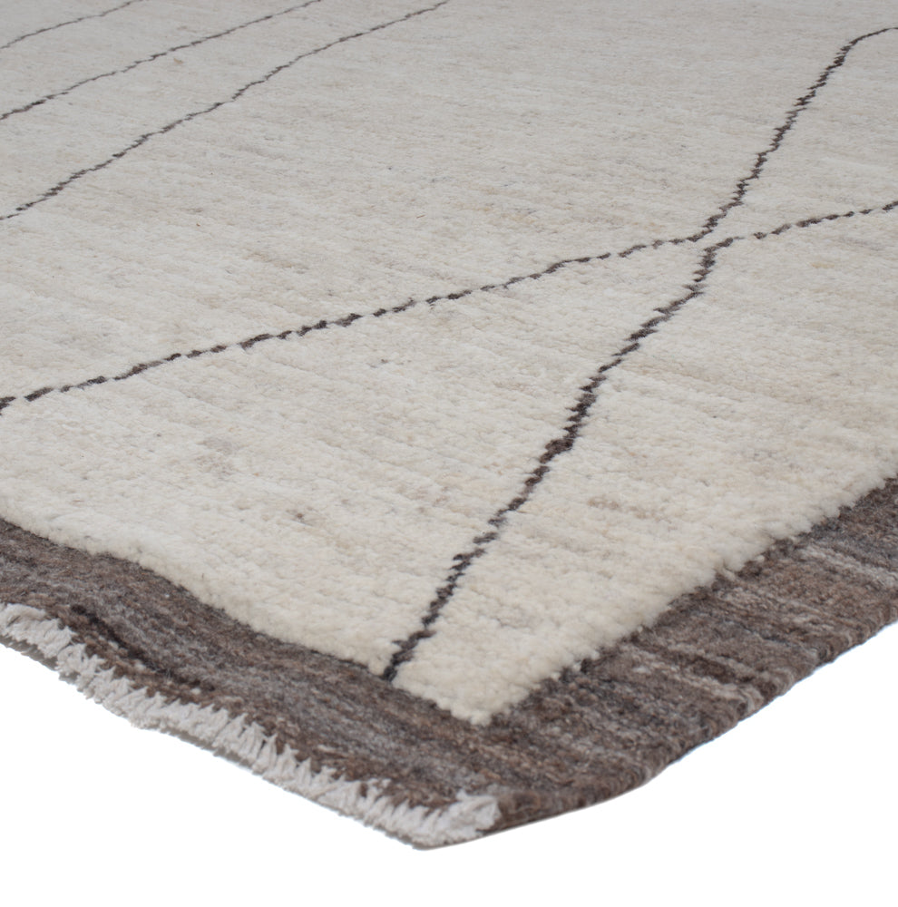 Alfombra bereber - 293 x 202 cm - gris claro