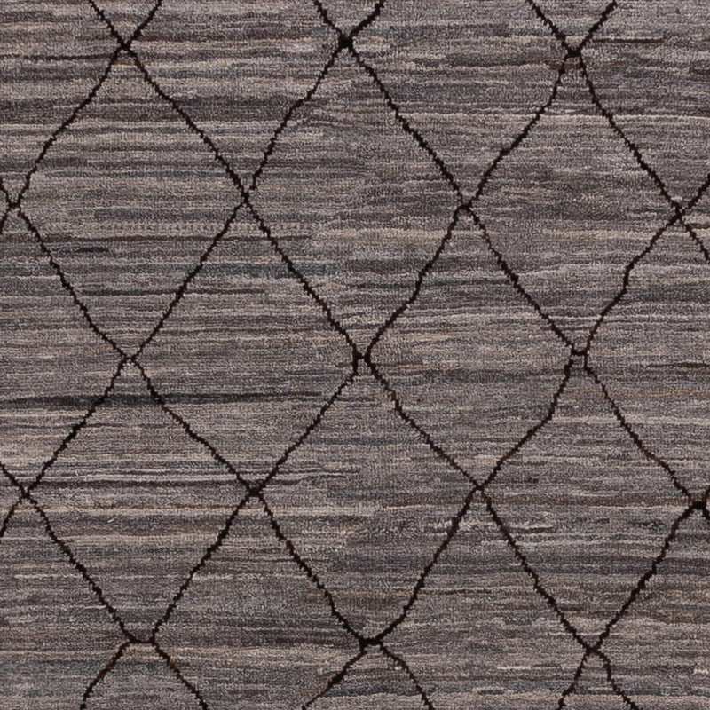 Alfombra bereber - 297 x 199 cm - gris oscuro