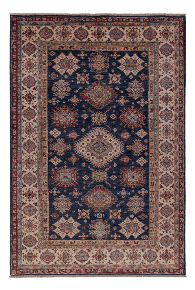 Ziegler Teppich - Kazak - 296 x 202 cm - blau