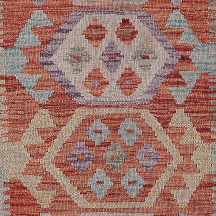 Läufer Kelim - Splash - 248 x 88 cm - mehrfarbig