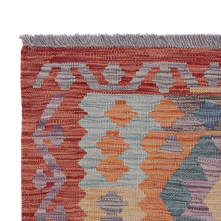 Kilim Maimana Alfombra 80x200cm - Alfombra de lana