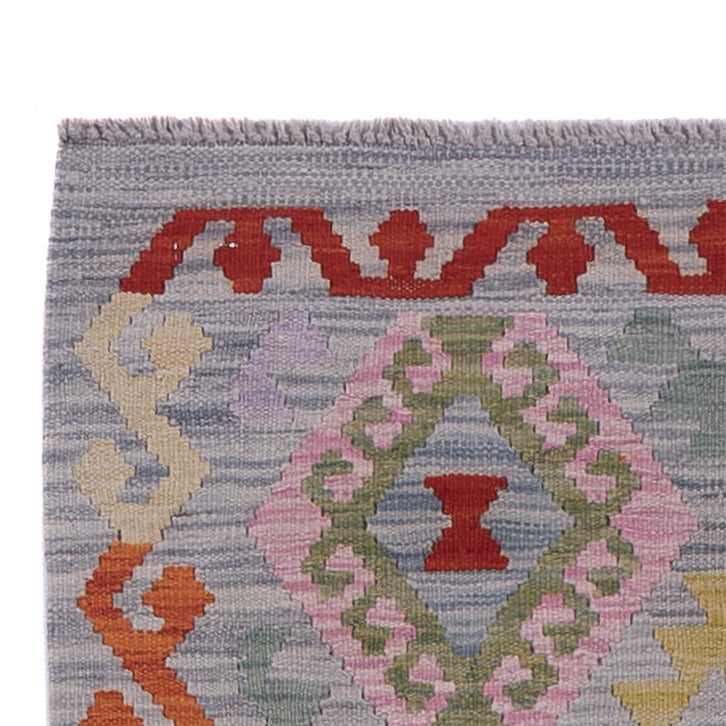 Läufer Kelim - Splash - 300 x 84 cm - mehrfarbig