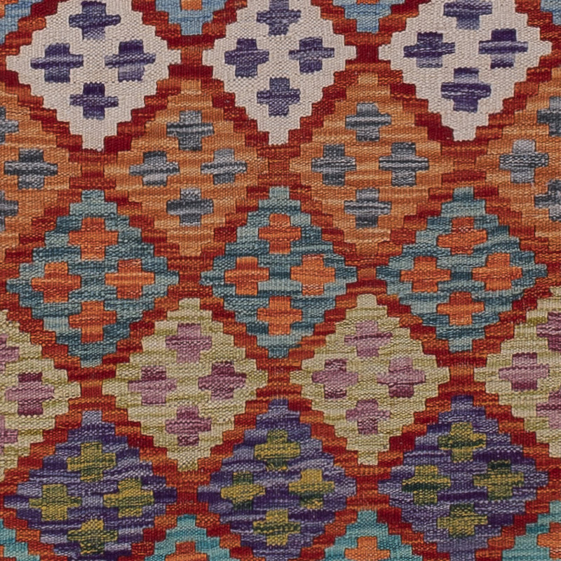 Läufer Kelim - Splash - 294 x 81 cm - mehrfarbig