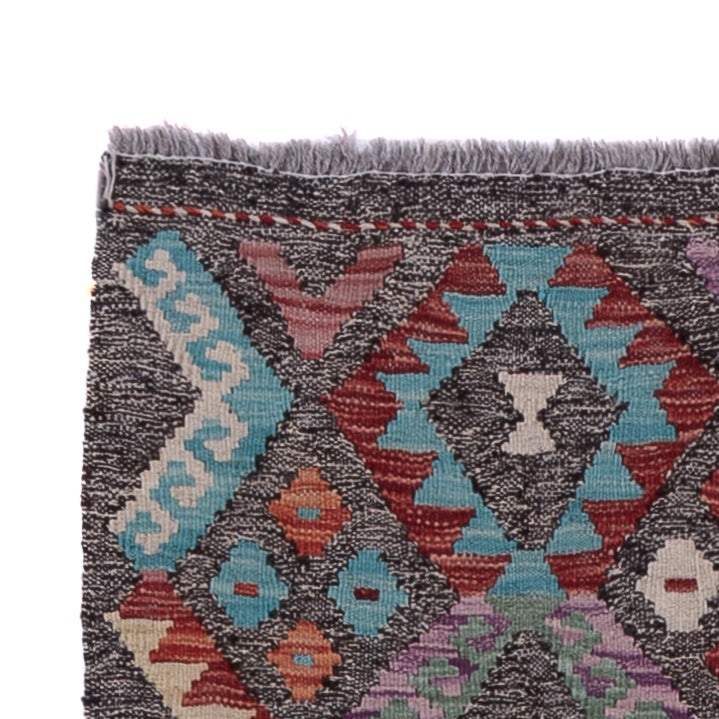 Kilim Maimana Alfombra 88x305cm - Alfombra de lana