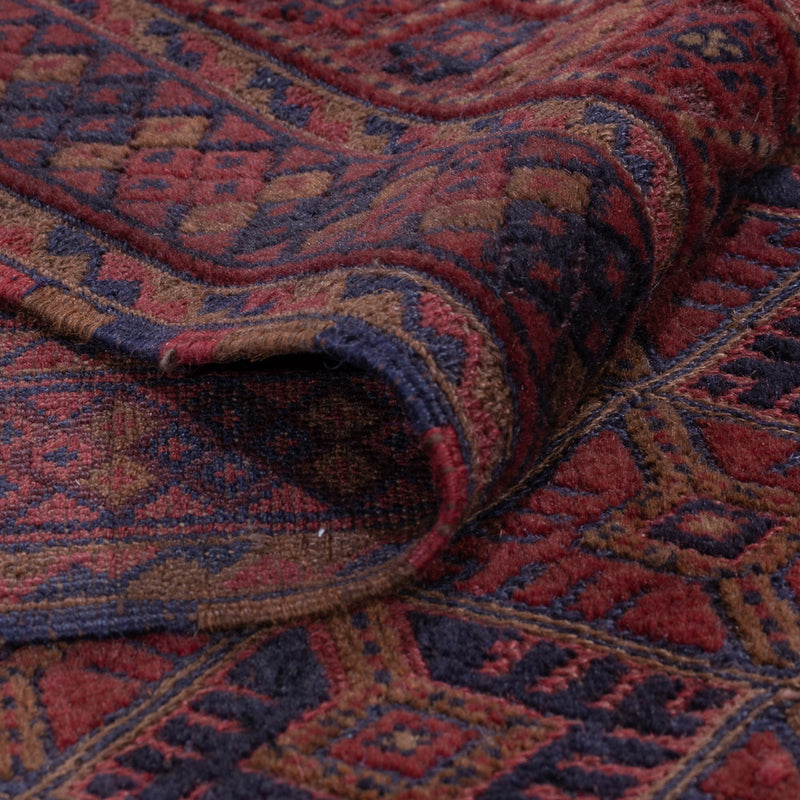 Kelim Teppich - Oriental - 193 x 152 cm - dunkelrot