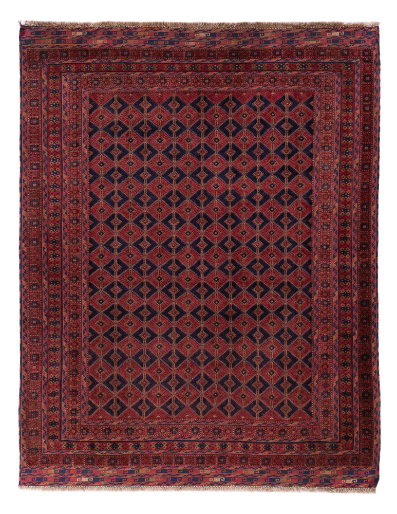 Kelim Teppich - Oriental - 206 x 160 cm - dunkelrot