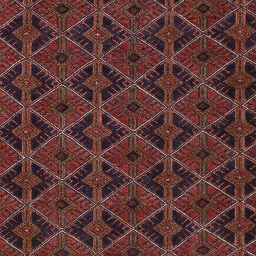 Kelim Teppich - Oriental - 198 x 162 cm - dunkelrot