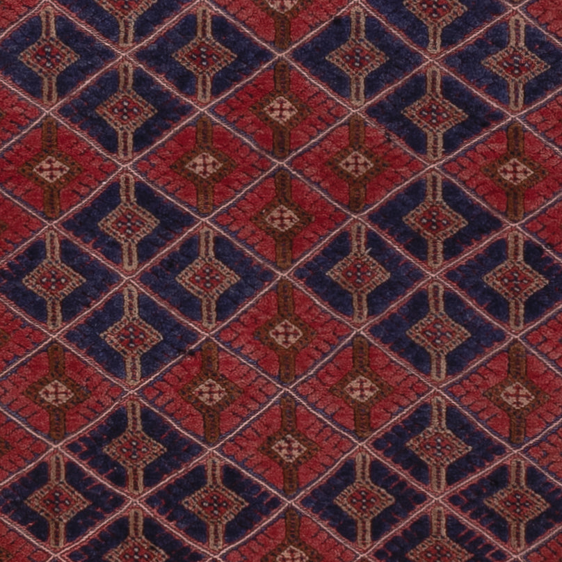 Kelim Teppich - Oriental quadratisch  - 178 x 160 cm - dunkelrot