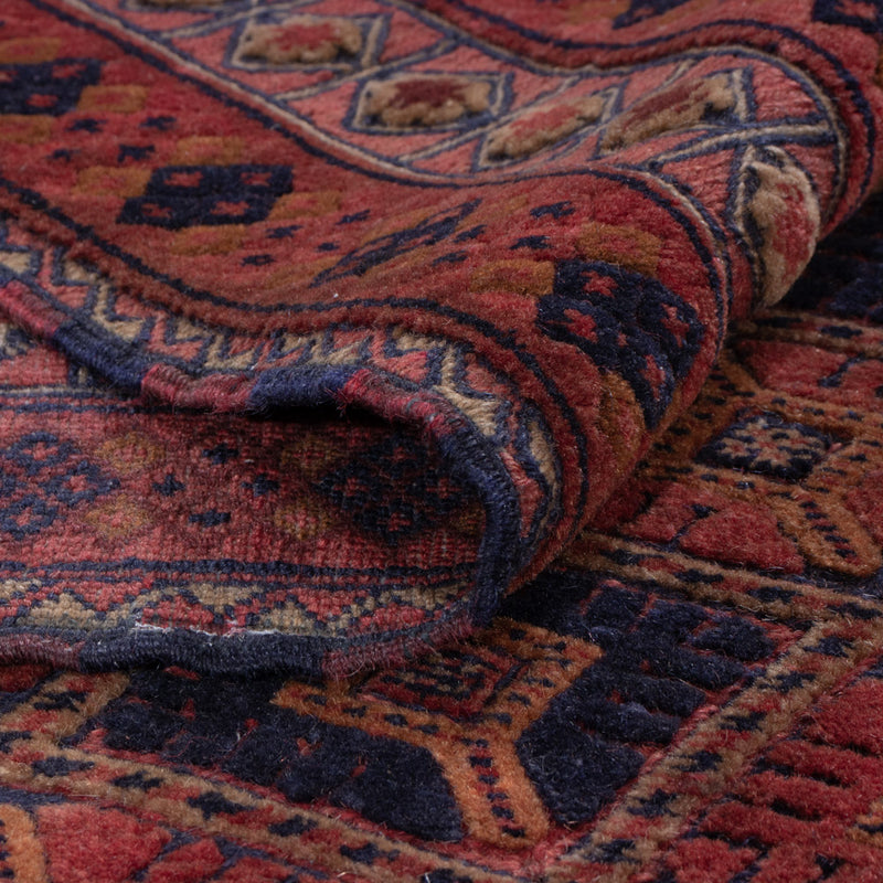 Kelim Teppich - Oriental quadratisch  - 185 x 160 cm - dunkelrot