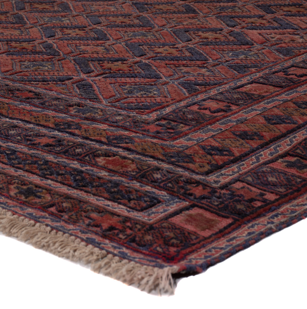 Kelim Teppich - Oriental quadratisch  - 170 x 159 cm - dunkelrot