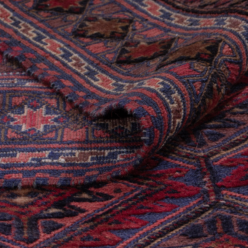 Kelim Teppich - Oriental - 195 x 145 cm - dunkelrot