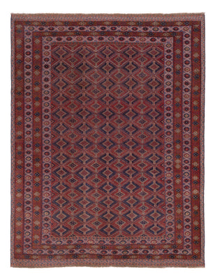 Kelim Teppich - Oriental - 203 x 157 cm - dunkelrot