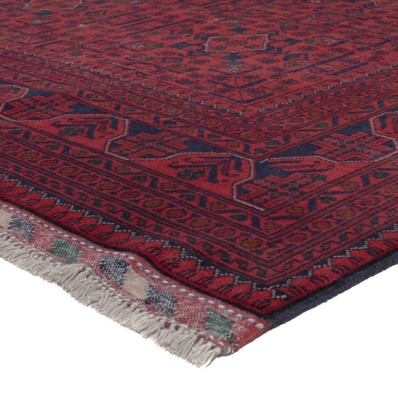 Afghan Teppich - Kunduz - 306 x 200 cm - dunkelrot