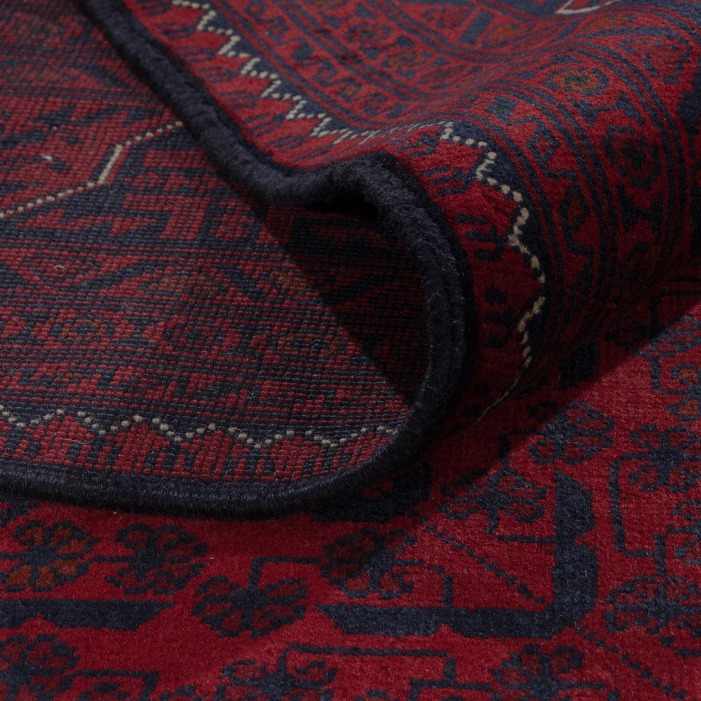 Afghan Teppich - Kunduz - 292 x 200 cm - dunkelrot