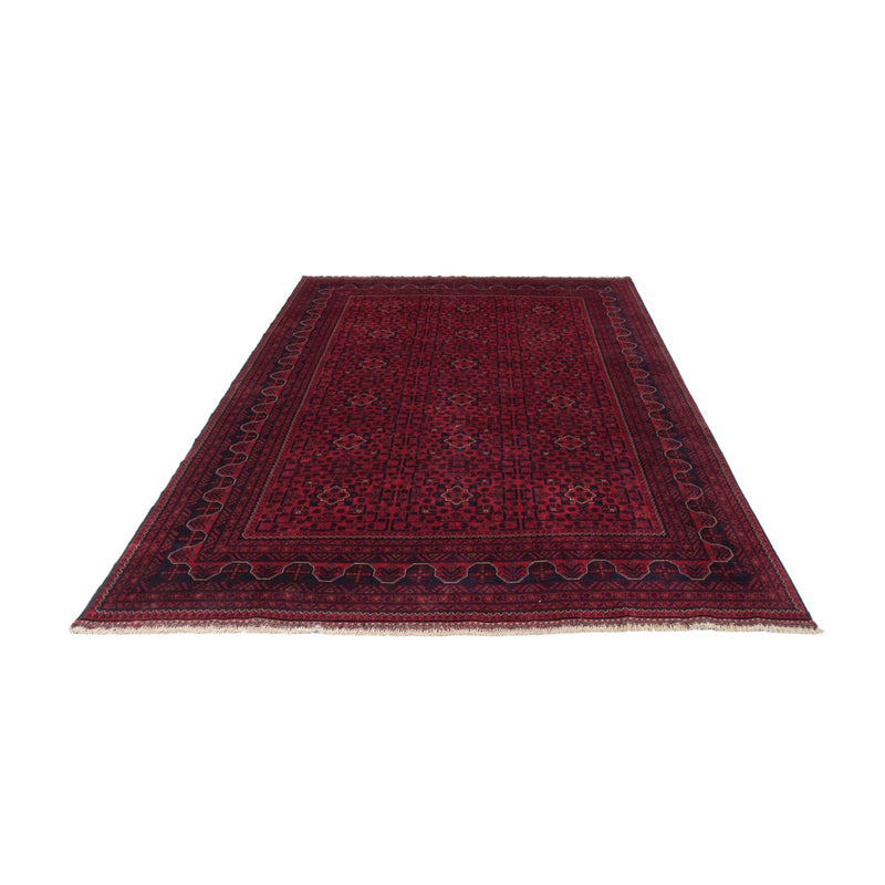 Alfombra afgana - Kunduz - 309 x 203 cm - rojo oscuro
