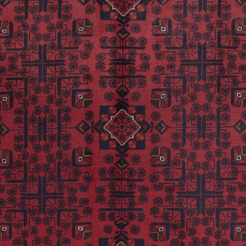 Afghan Teppich - Kunduz - 300 x 198 cm - dunkelrot