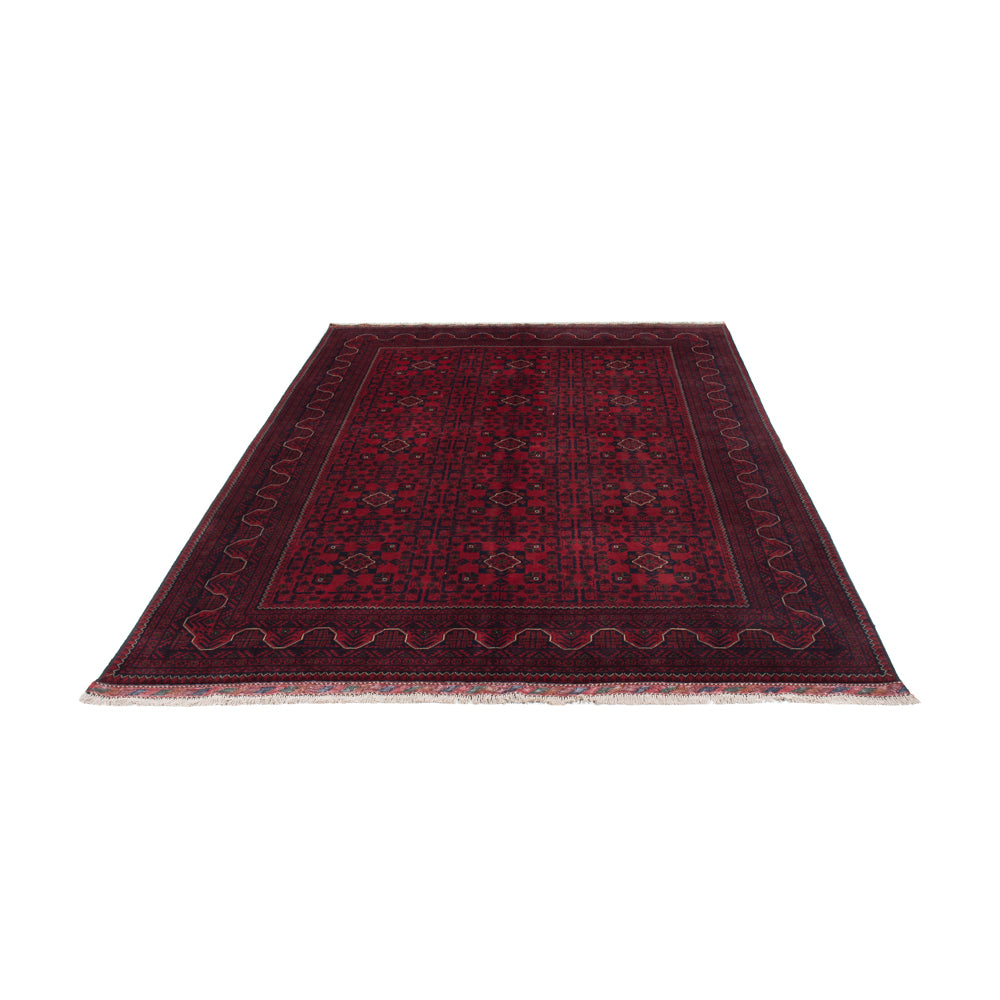 Afghan Teppich - Kunduz - 300 x 202 cm - dunkelrot