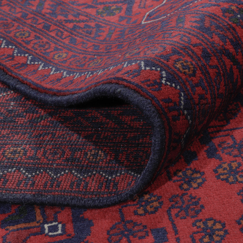 Afghan Teppich - Kunduz - 292 x 200 cm - dunkelrot