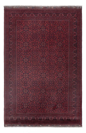 Afghan Teppich - Kunduz - 304 x 200 cm - dunkelrot