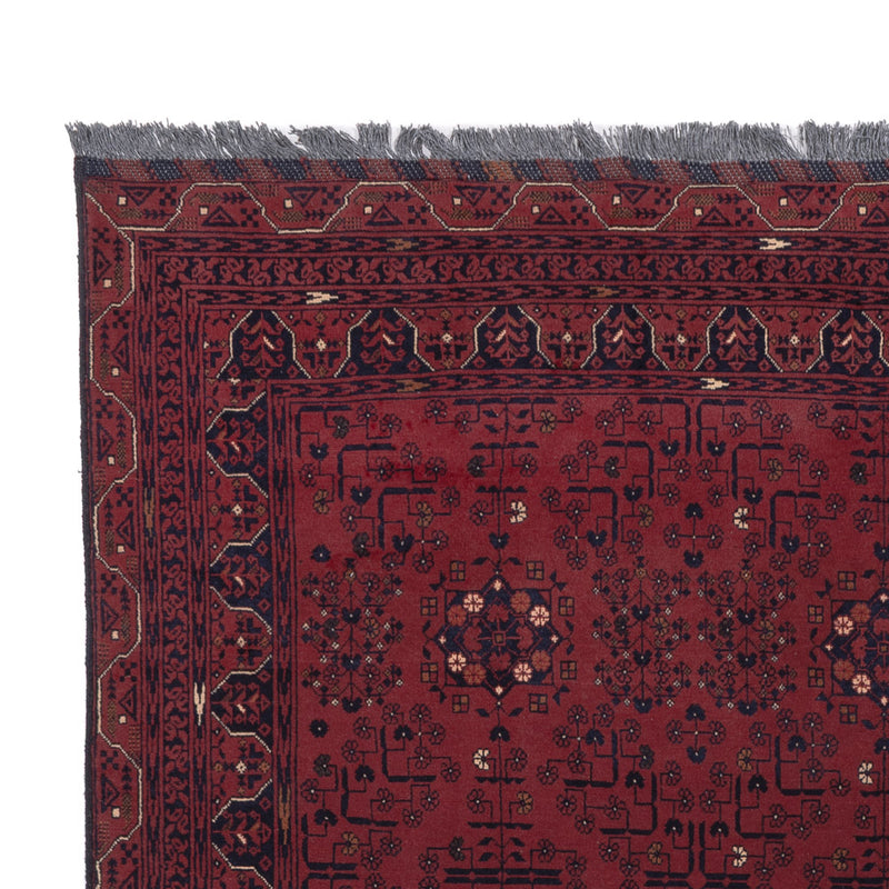 Afghan Teppich - Kunduz - 287 x 194 cm - dunkelrot