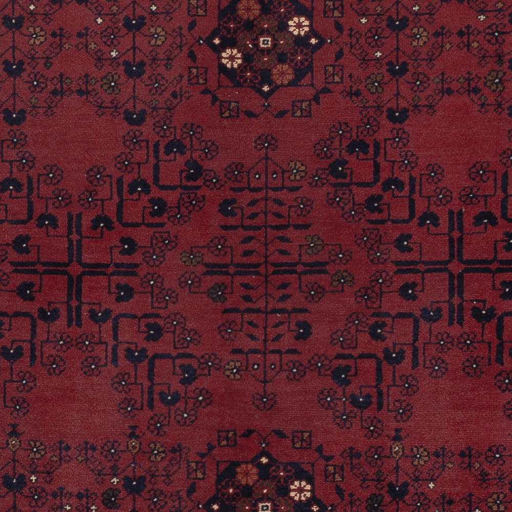 Afghan Teppich - Kunduz - 298 x 202 cm - dunkelrot