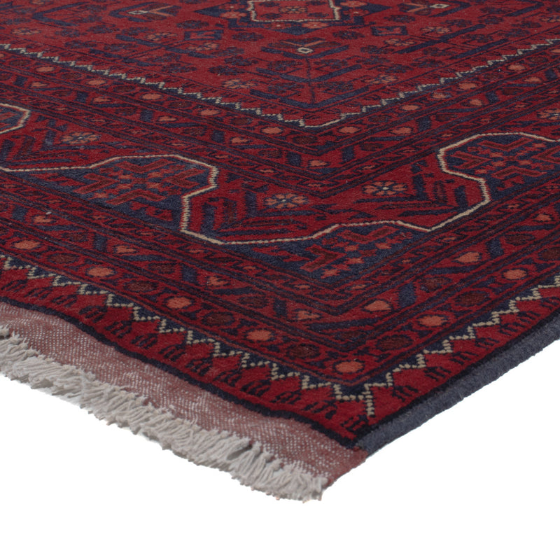 Afghan Teppich - Kunduz - 290 x 195 cm - dunkelrot