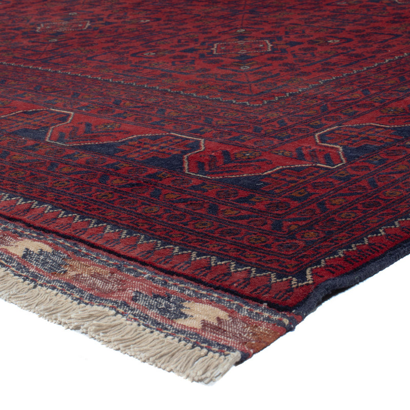 Afghan Teppich - Kunduz - 292 x 198 cm - dunkelrot