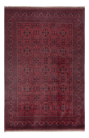 Afghan Teppich - Kunduz - 299 x 196 cm - dunkelrot