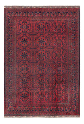 Alfombra afgana - Kunduz - 290 x 197 cm - rojo claro