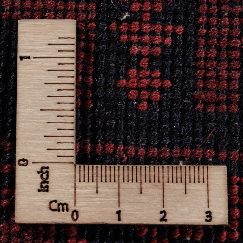 Alfombra afgana - Kunduz - 297 x 194 cm - rojo oscuro